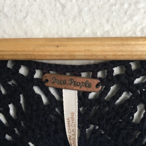 Free People Navy Crochet dress - Picture 3 of 3